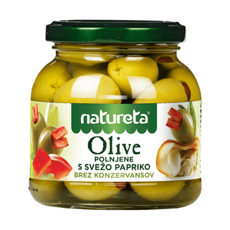 olives with peppers natureta